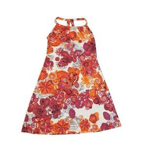 Prana Quinn Dress Women’s Bold Vibrant Tennis Dress Sz M Orange Pink